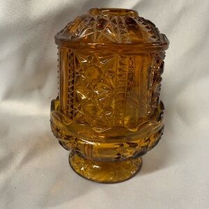 Vintage Amber Fairy Lamp